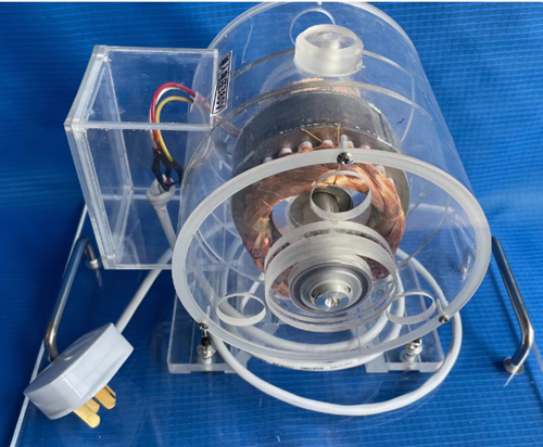 透明电动机模型项目(图1)