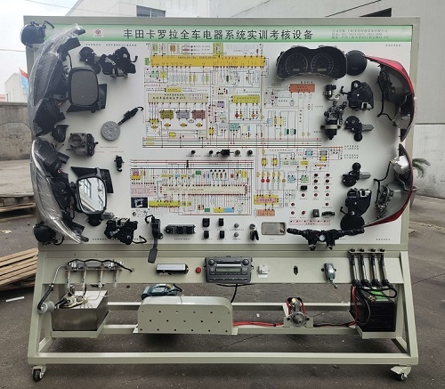 丰田卡罗拉全车电器实训台(图1) MY-9002丰田卡罗拉全车电器实训台.jpg