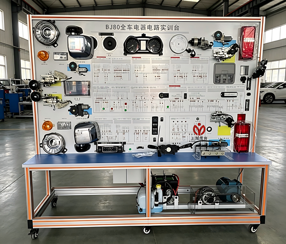 北汽BJ80电器电路实训台(图1) MY-9028A 北汽BJ80电器电路实验台1_副本.png