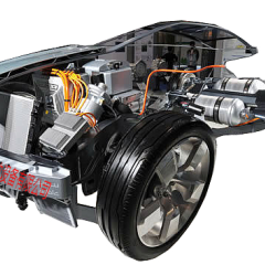 太阳能电动汽车整车解剖模型