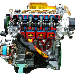 四缸电控汽油发动机解剖模型